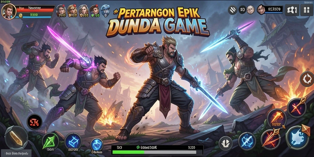 Tangkapan layar gameplay dari 5ZK menampilkan aksi pertarungan mendebarkan.