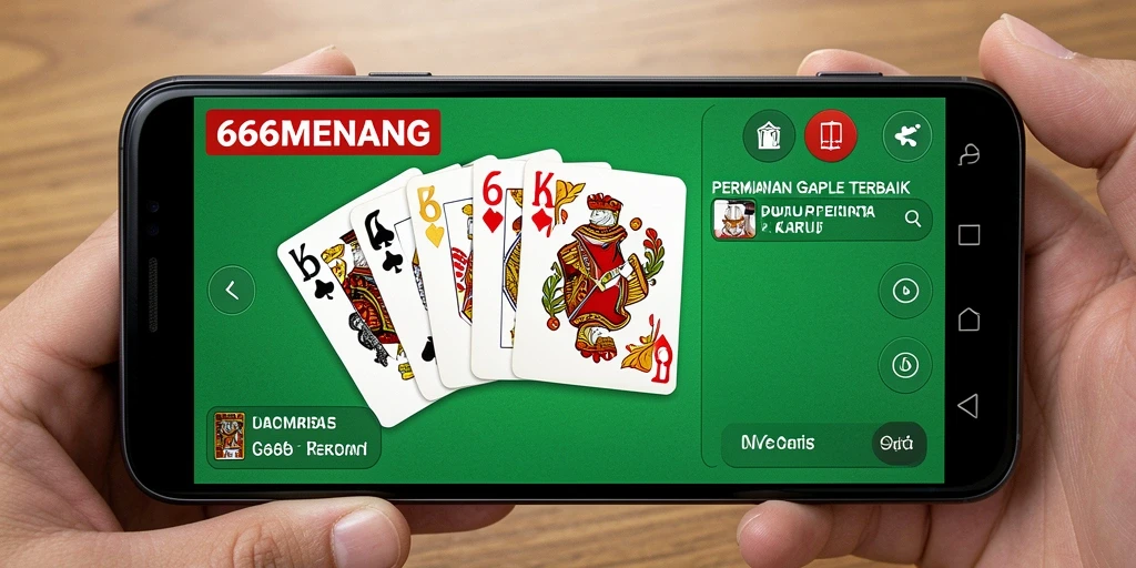 Tampilan gameplay seru di 666MENANG saat bermain Gaple.