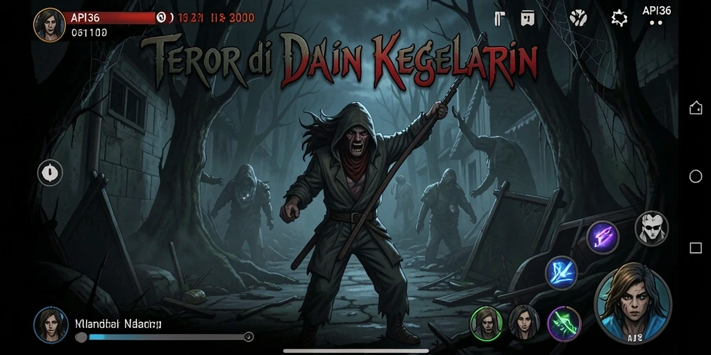 Gameplay menegangkan dengan monster menyeramkan yang siap menerkam.