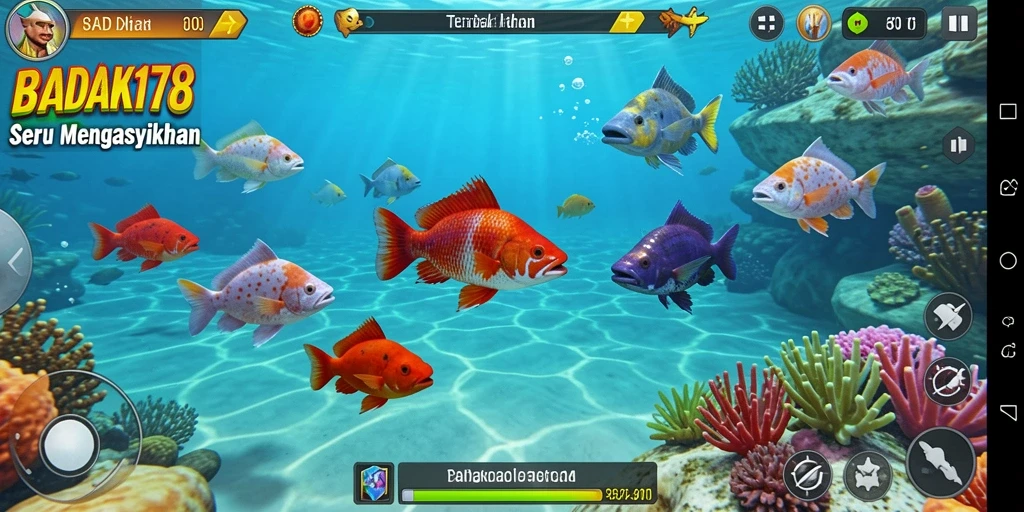 Tampilan menarik dari gameplay Tembak Ikan yang menegangkan.