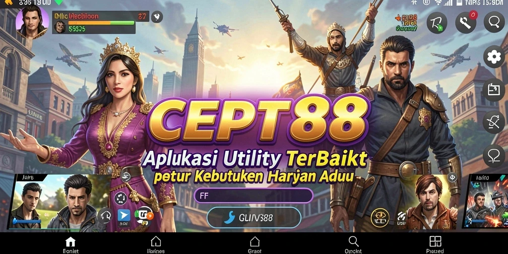 Tampilan antarmuka <strong>CEPAT88</strong> yang intuitif dan modern.