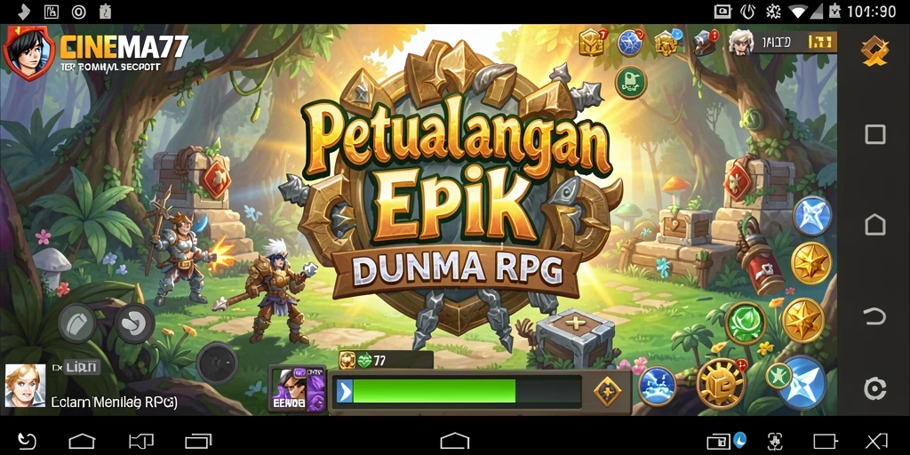 Tampilan karakter dan pertarungan seru di CINEMA77.
