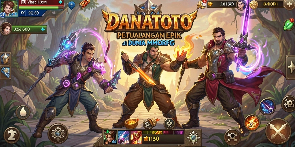 Tampilan memukau gameplay DANATOTO dengan aksi petualangan.