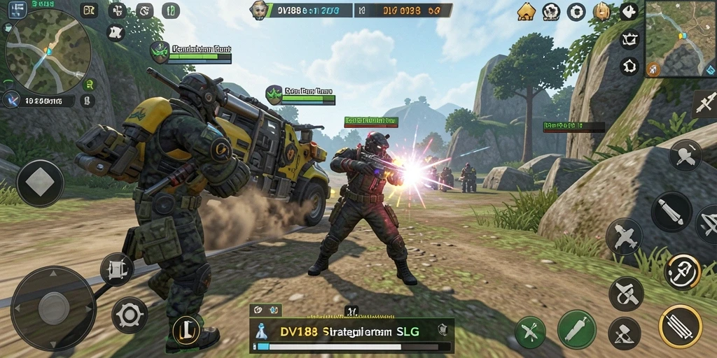 Tampilan gameplay DV188 dengan strategi dan pertarungan menarik.