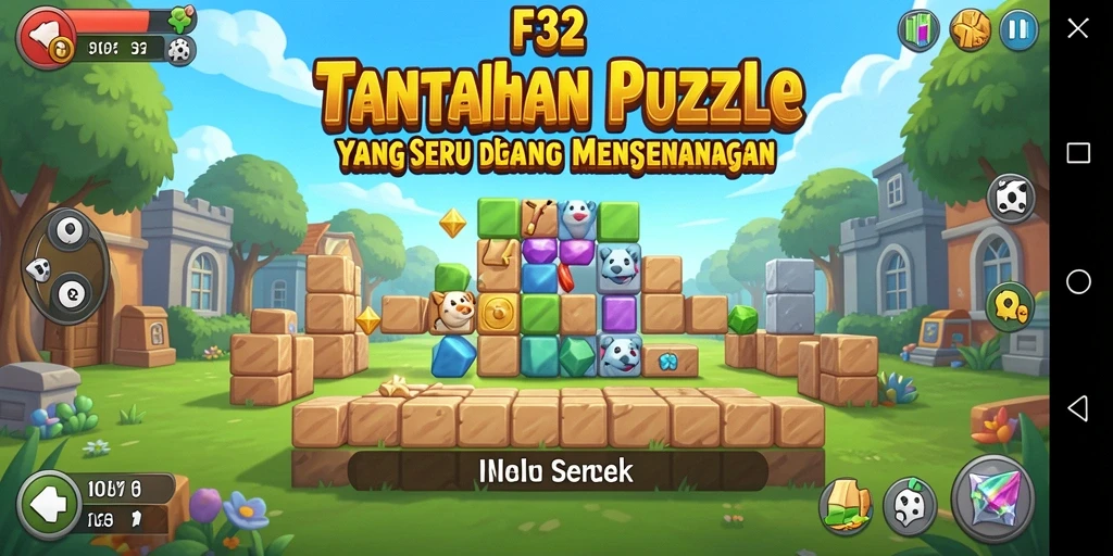 Tampilan gameplay F32 yang menantang dan menarik.