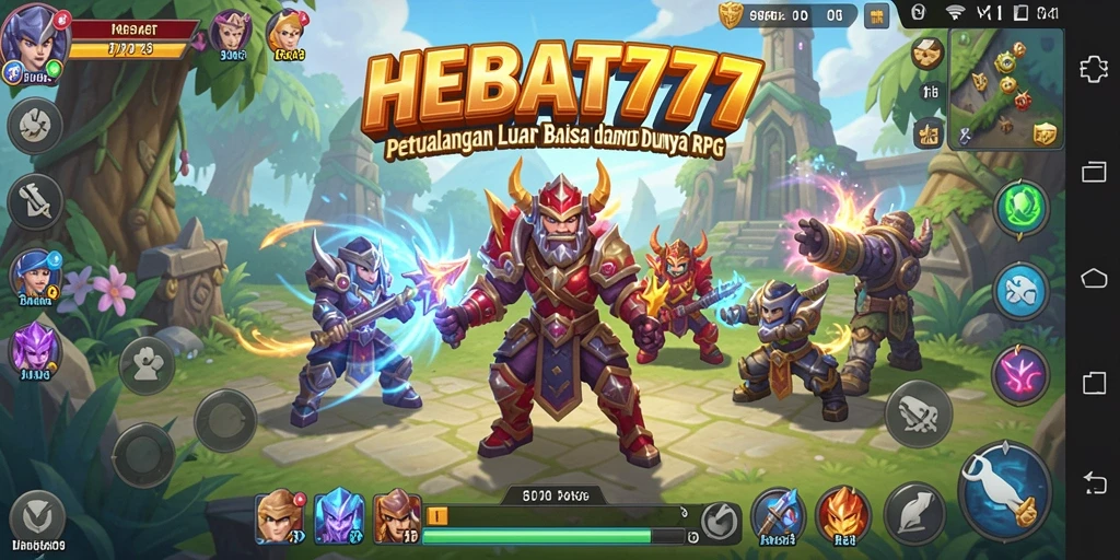 Tampilan gameplay RPG HEBAT777 yang mendebarkan dan penuh aksi.
