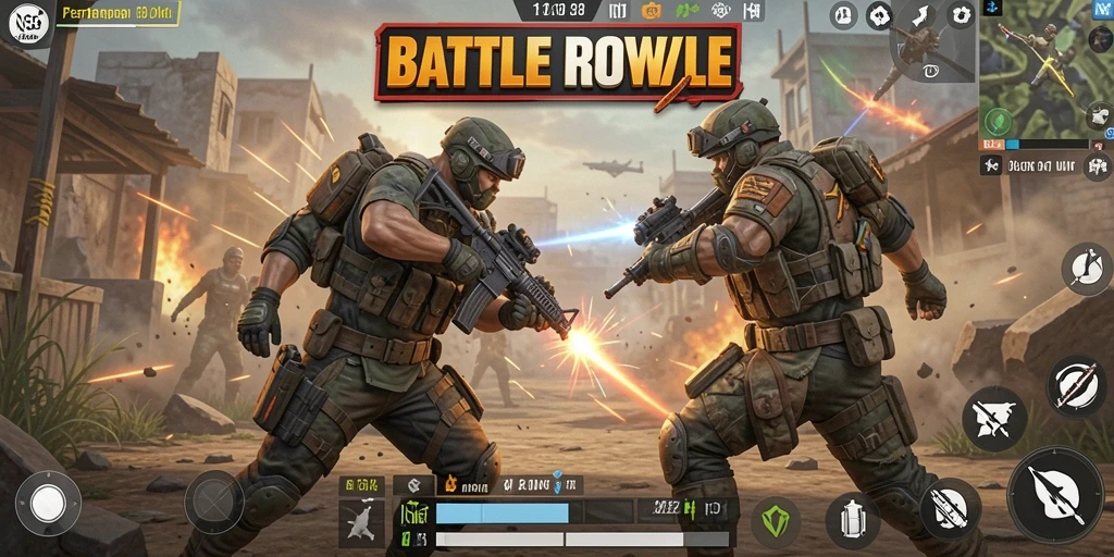 Tampilan gameplay IN88 yang menegangkan dalam pertempuran Battle Royale.