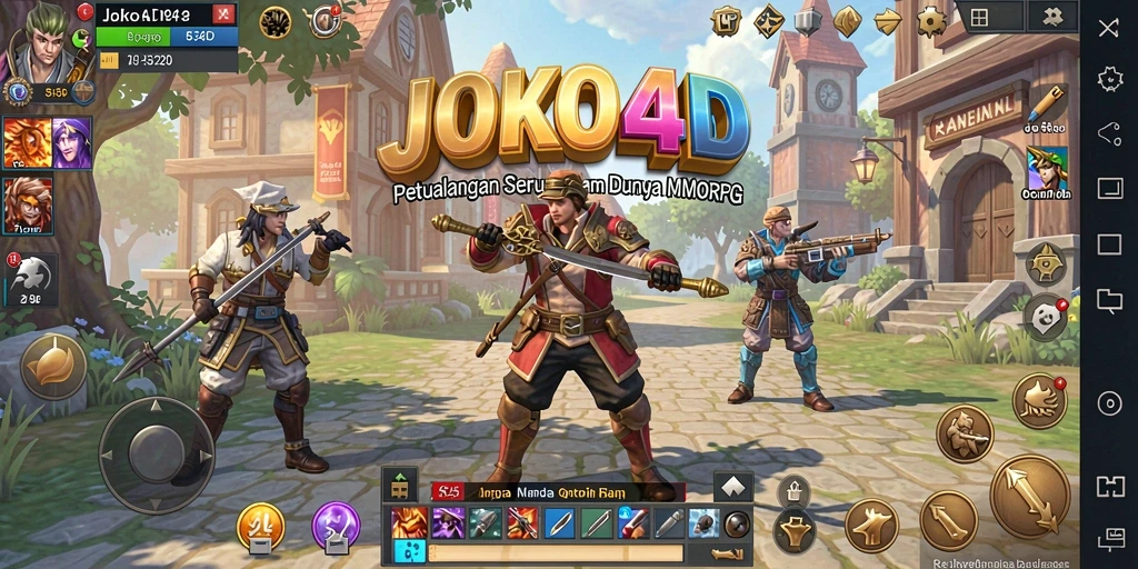 Tampilan gameplay seru di dunia JOKO4D dengan karakter unik.