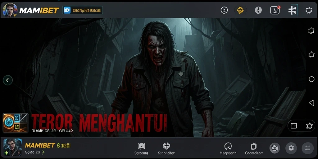 Menampilkan suasana mencekam dalam gameplay MAMIBET.