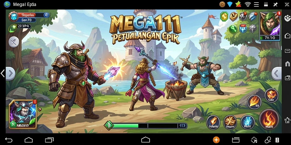 Tampilan menarik saat dalam pertarungan yang seru di MEGA111.