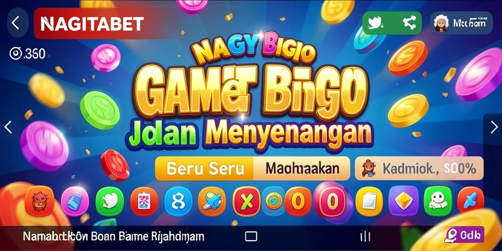 Tampilan gameplay NAGITABET yang menggembirakan dan penuh warna.