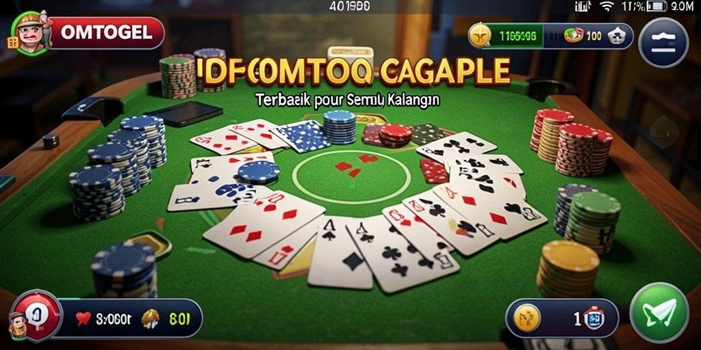 Tampilan utama game Gaple yang seru dan interaktif.