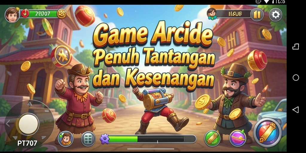 Screenshot PT707 menampilkan aksi gameplay Arcade yang mendebarkan.