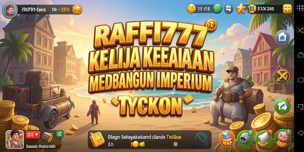 Screenshot RAFFI777 menampilkan aksi gameplay Tycoon yang dinamis.