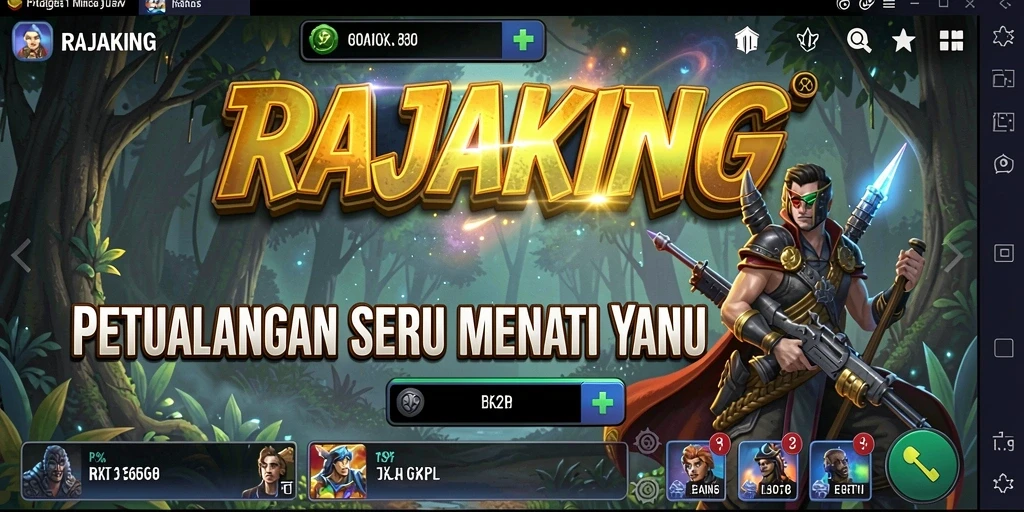 Tampilan menarik dari gameplay RAJAKING yang penuh petualangan.