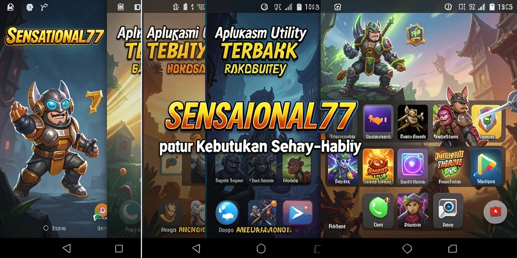 Tampilan utama SENSATIONAL77 yang praktis dan fungsional.