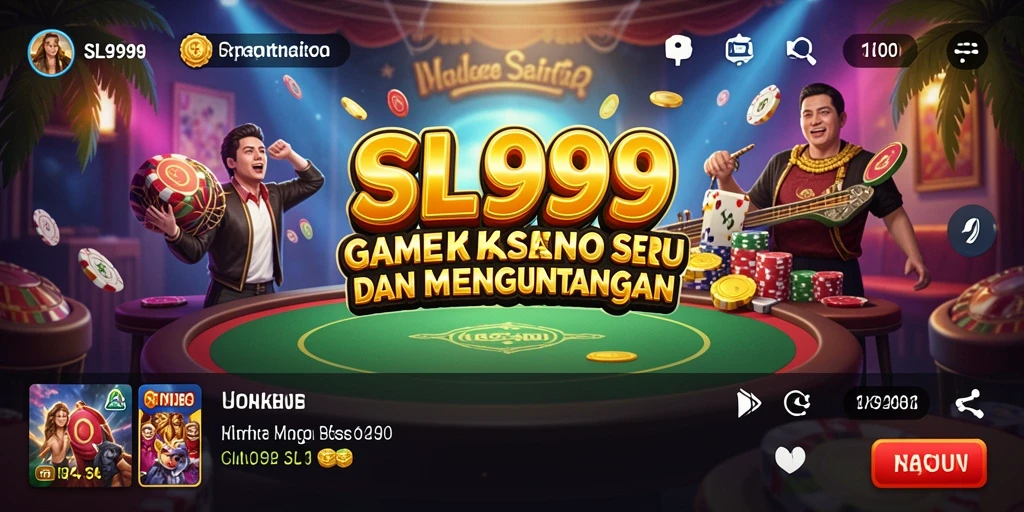 Gameplay seru dalam SL999 yang menawarkan variasi permainan Kasino.