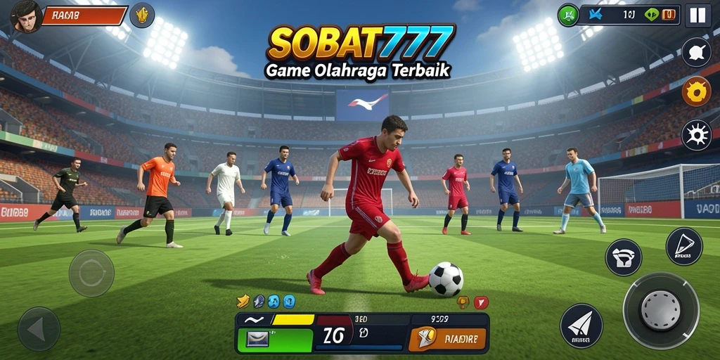 Screenshot utama SOBAT777 menunjukkan serunya gameplay olahraga.