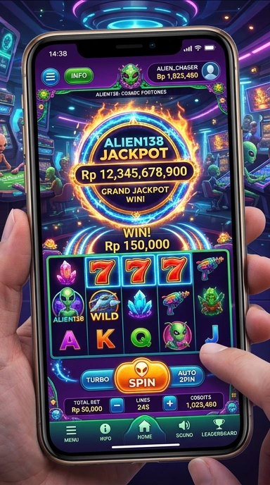 Screenshot fitur-fitur terbaru yang ditawarkan oleh aplikasi alien138.